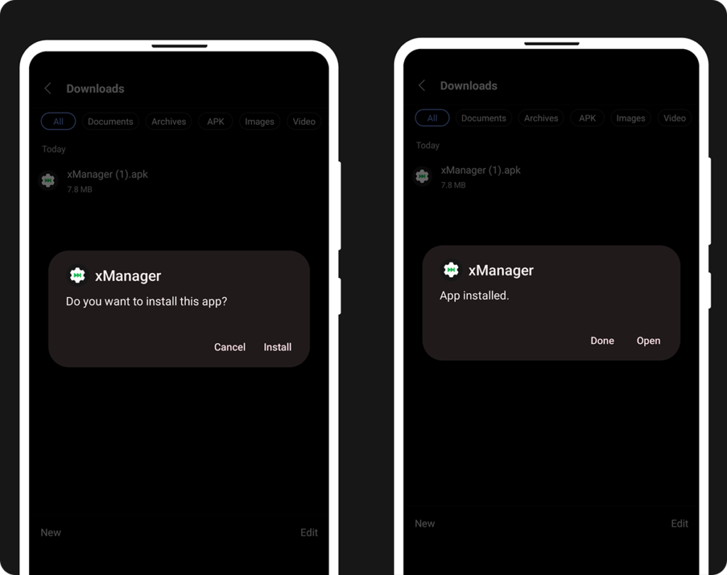 install-xmanager-apk-on-android